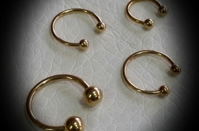 פרסות טיטניום בציפוי זהב