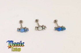 עגילים להליקס פלאט קונץ וטראגוס